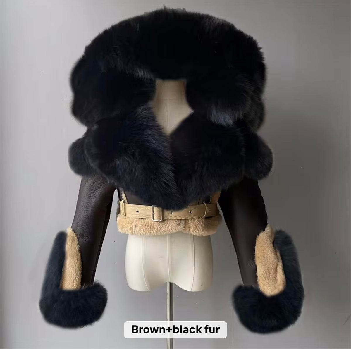 Women shearling real coat