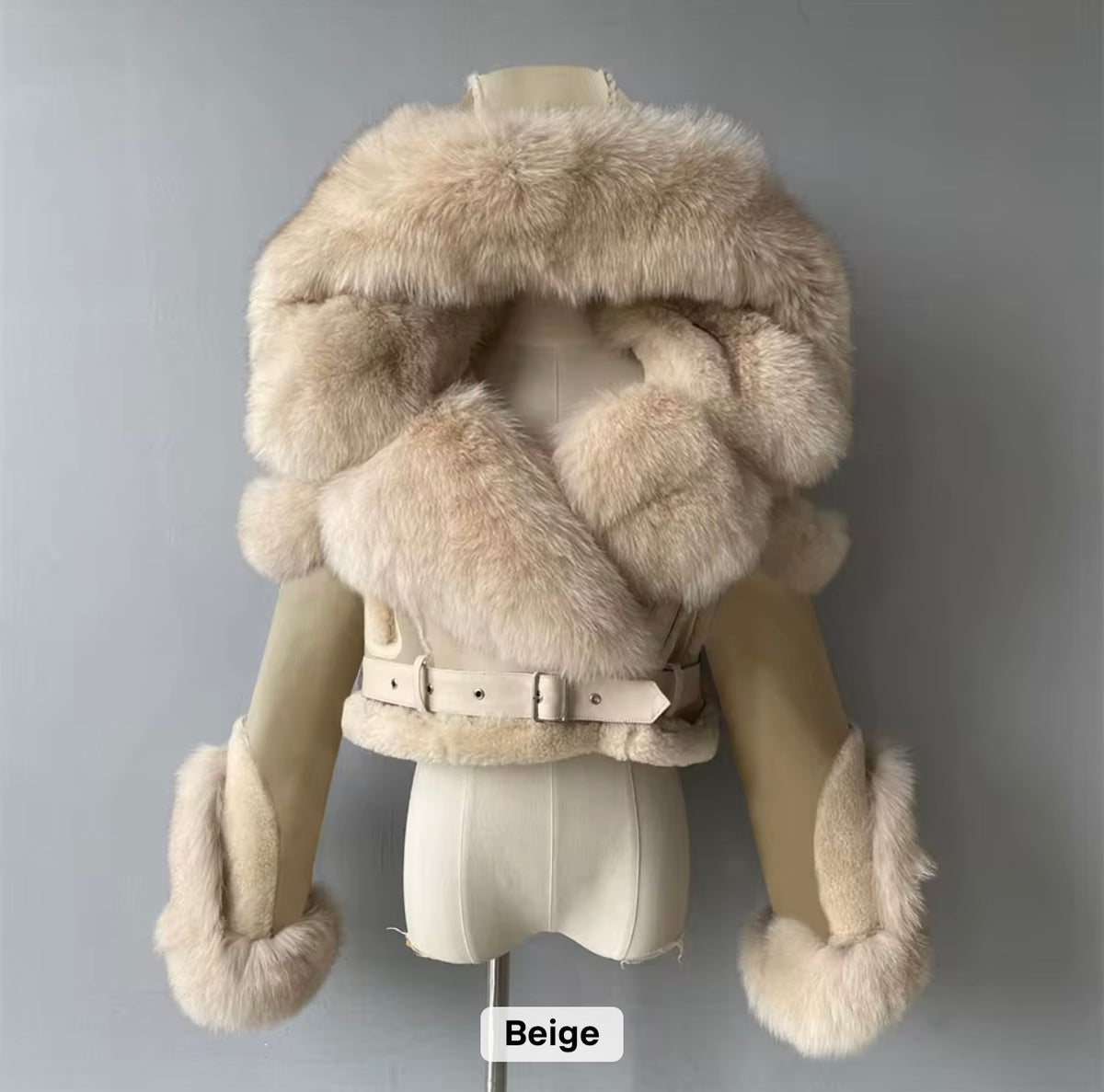 Women shearling real coat