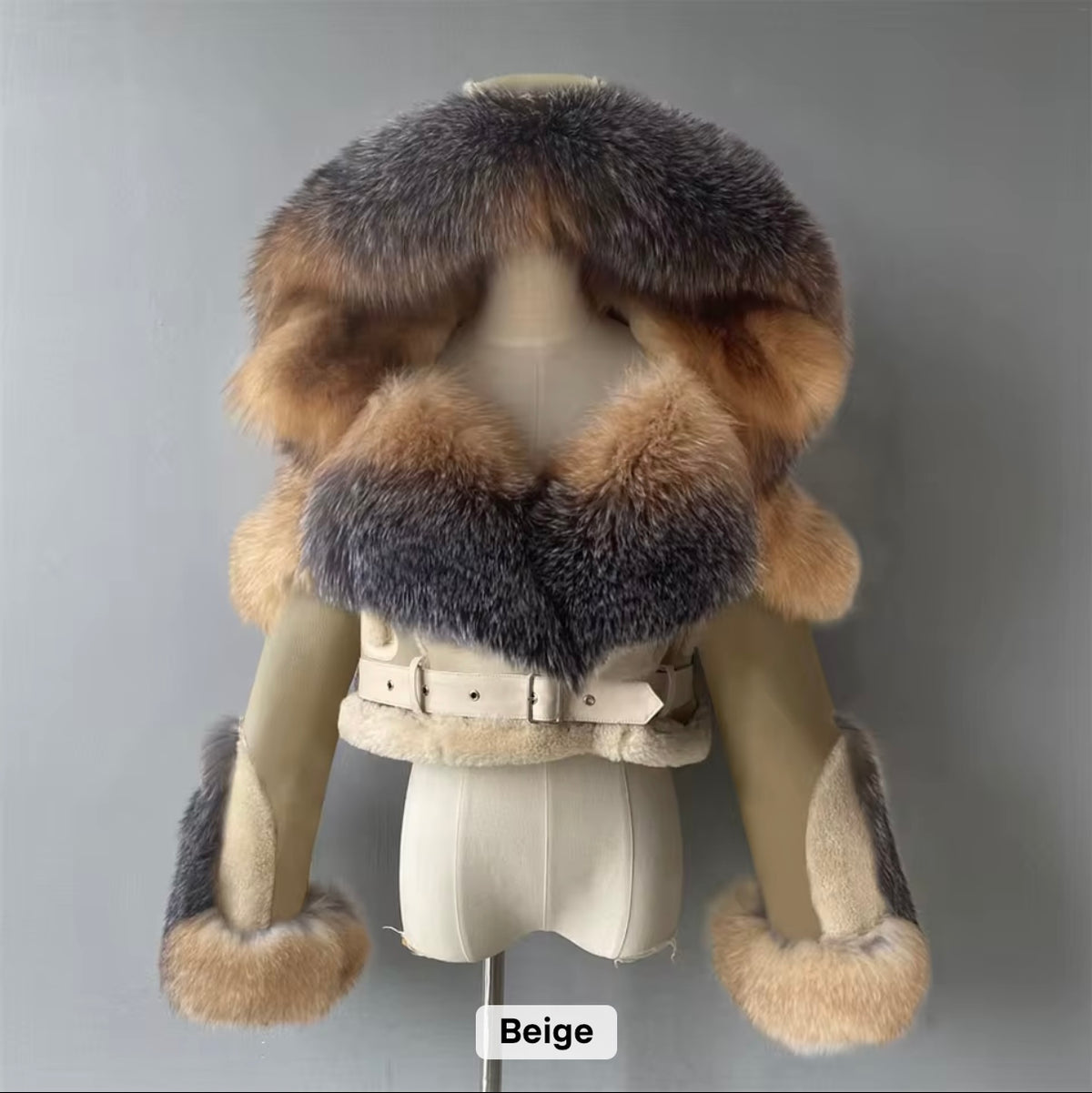 Women shearling real coat