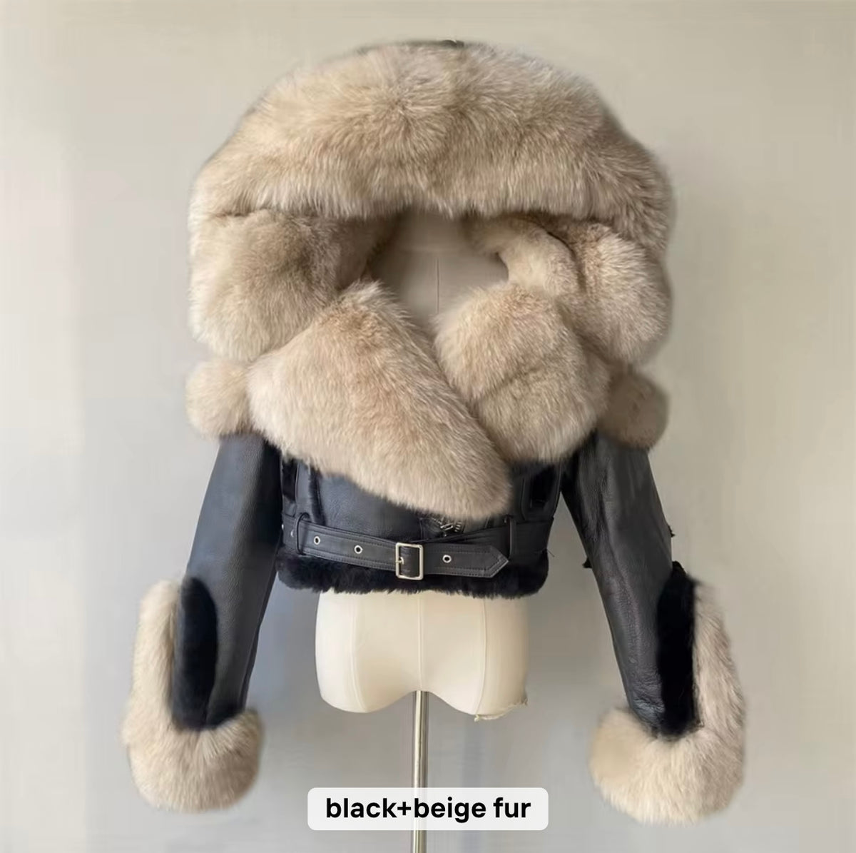 Women shearling real coat