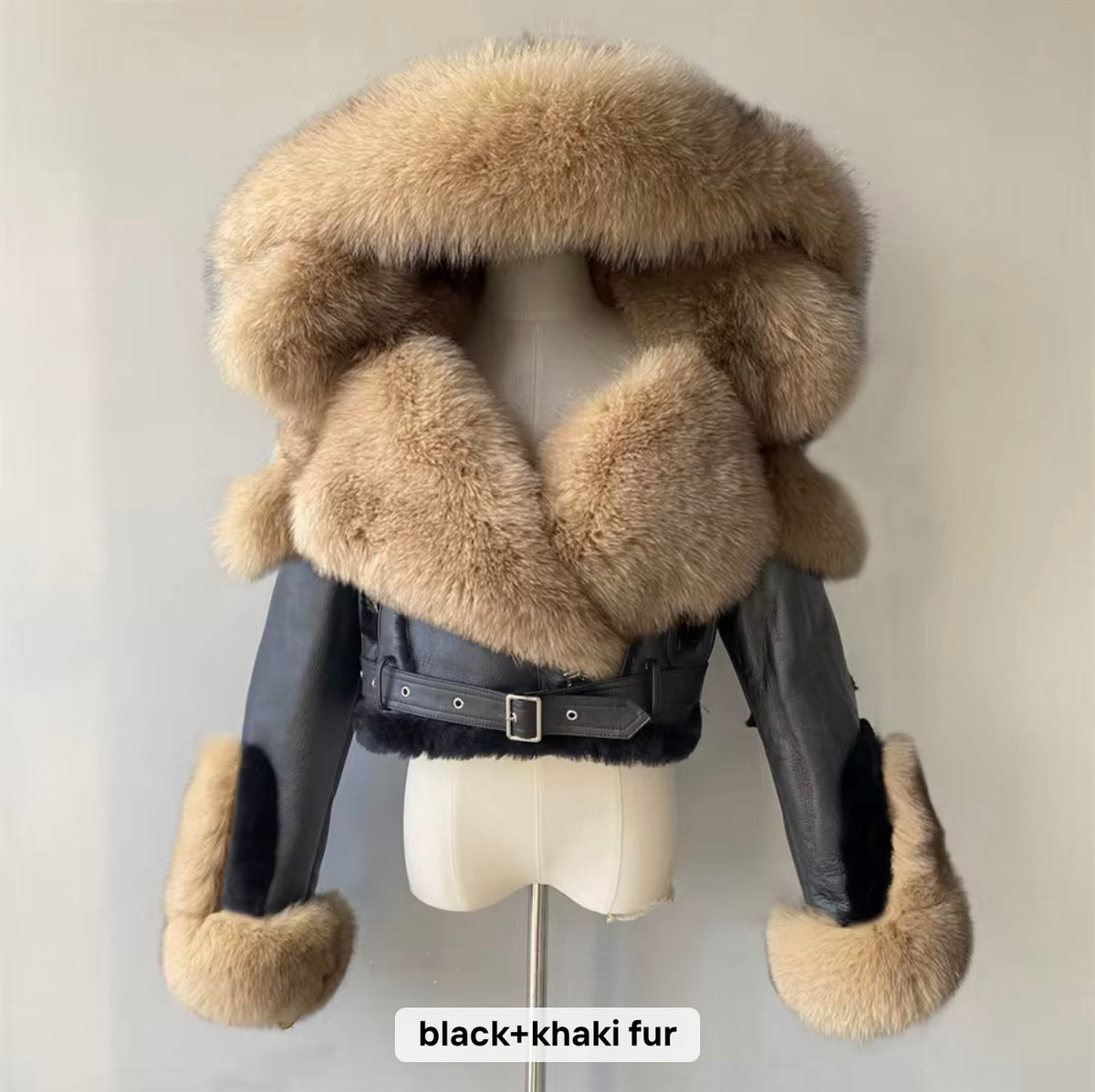 Women shearling real coat