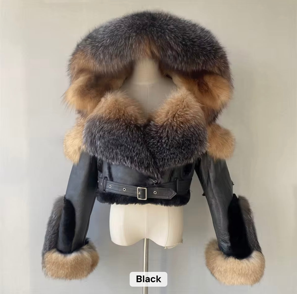 Women shearling real coat