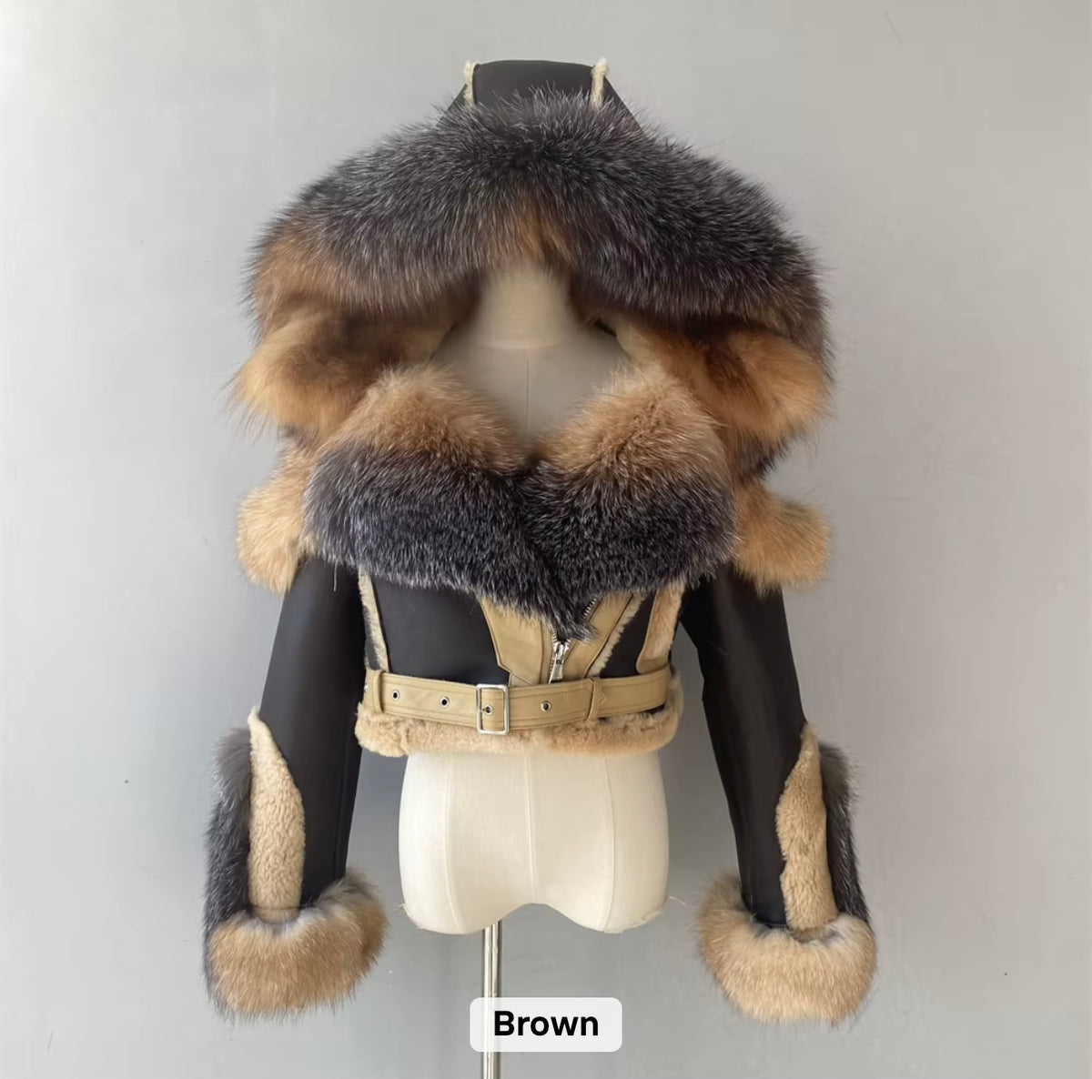 Women shearling real coat
